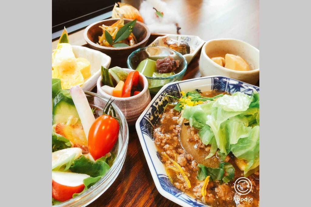 ゲストハウス+カフェわ　１日１組限定！ 築１００年の農家の古民家で宿泊体験、薪でお風呂沸かせます。焚き火もできます。 Kannami 외부 사진